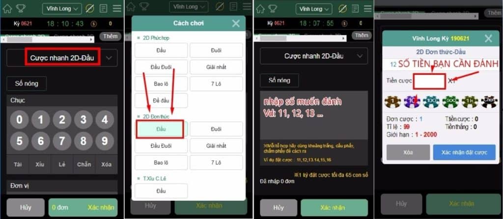 đánh xổ số online, lo de online, lo đền trên điện thoại