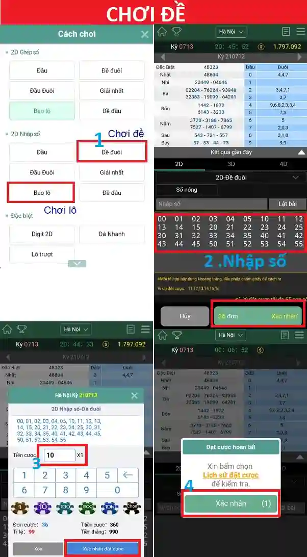 choi lo de online, lode mien bac, dự đoán lô đề, cách chơi đề trên điện thoại