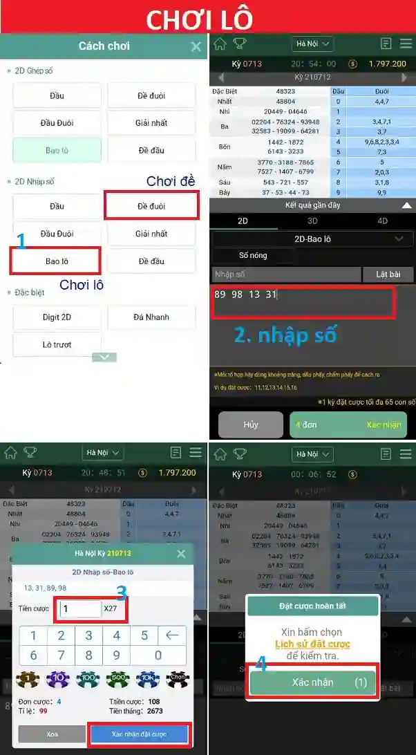 choi lo de online, lode mien bac, dự đoán lô đề, cách chơi đề trên điện thoại