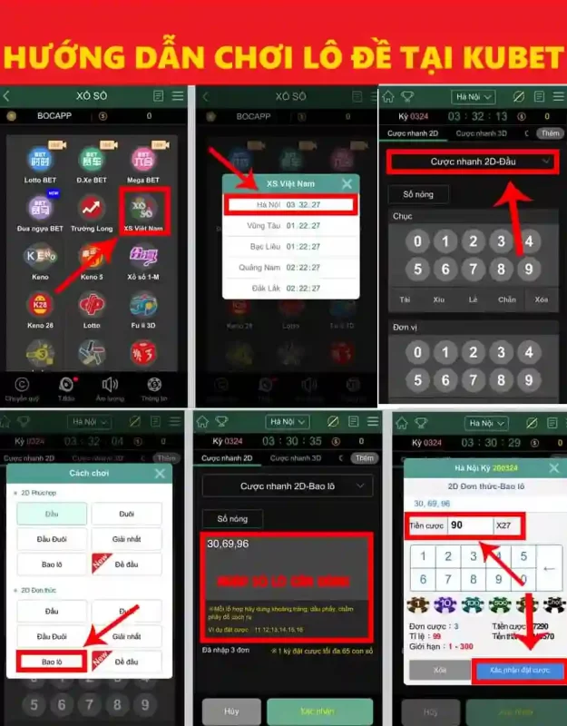 hướng dẫn chơi lô đề kubet