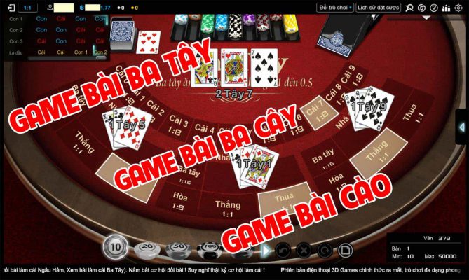 Game Bài Ba Tây (Bài Cào) Ba Cây KUBET Nhà Cái vs Nhà Con