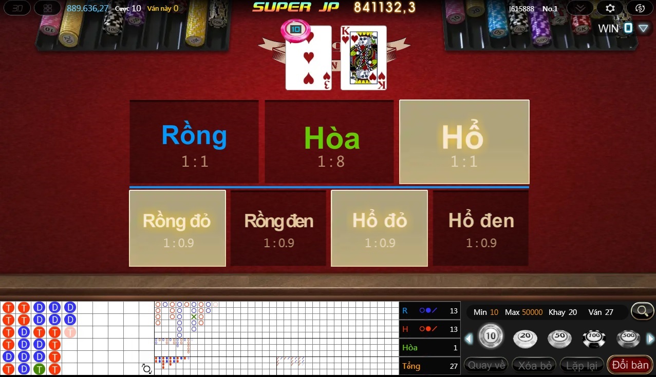 top 3 game bài rồng hổ ăn tiền