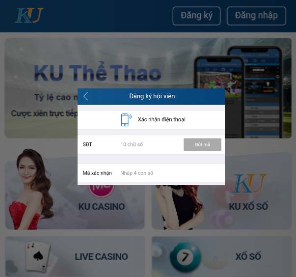 đăng ký ku casino app kubet qua trình duyệt