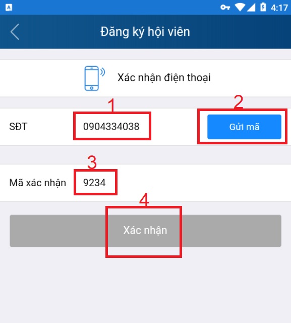 Màn hình đăng ký Ku casino