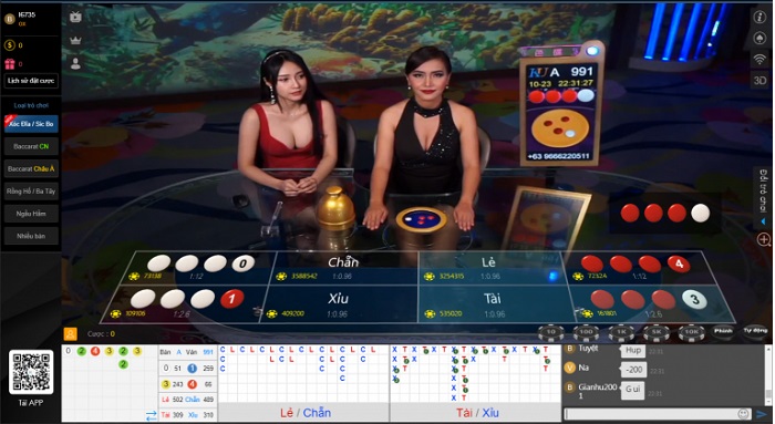 Giao diện xóc đĩa xanh chín trực tuyến KU89BET