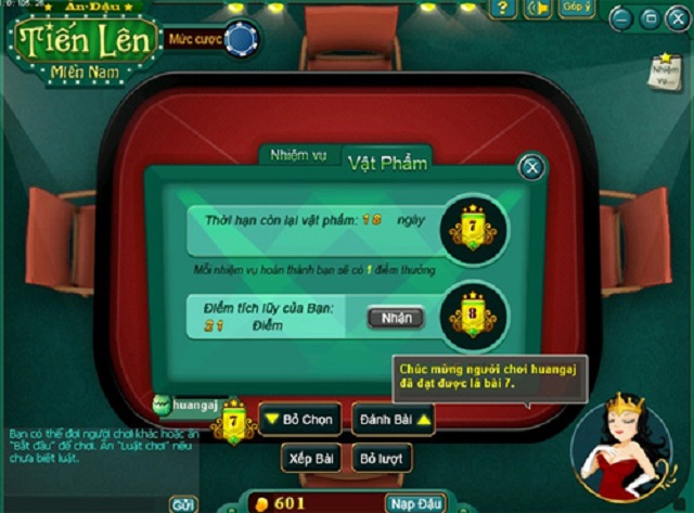 Nhiệm vụ tích lũy điểm Pacman miền Nam