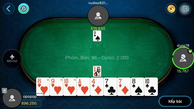 Các thuật ngữ trong chơi phỏm trực tuyến - choi game danh phom