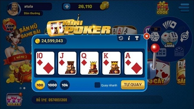 Những lưu ý khi chơi mini poker