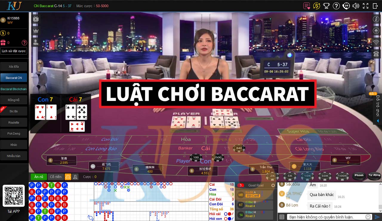 luật chơi baccarat