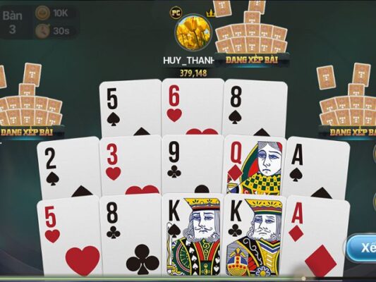 Phương pháp sắp xếp bài mậu binh rất đơn giản