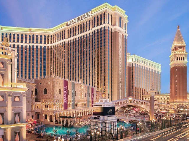 Sòng bạc khách sạn The Venetian Resort là điểm đến thú vị của nhiều du khách