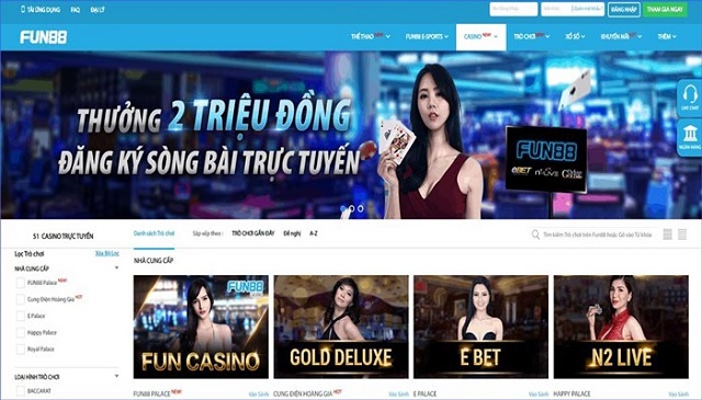Nhà chiếc fun88 slot chưa thực thụ đầu tư mạnh vào Casino