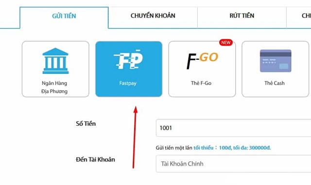 Khi nạp tiền dang ky fun888, người chơi có nhiều lựa tìm khác nhau