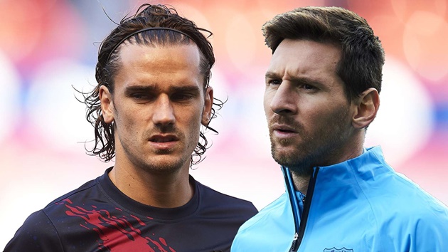 Messi và Griezmann căng thẳng