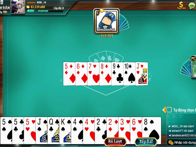 Tải game đánh bài về máy giúp người chơi trải nghiệm game