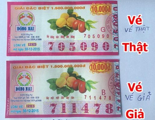vé số giả