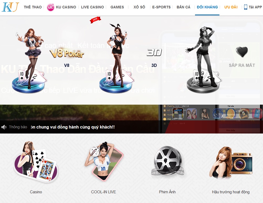 cổng game bài v8 poker tại ku casino