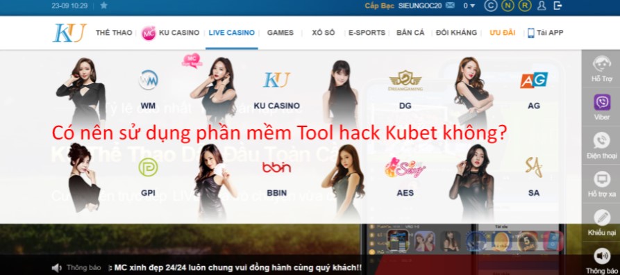 Tôi có nên sử dụng công cụ hack KUBET không?