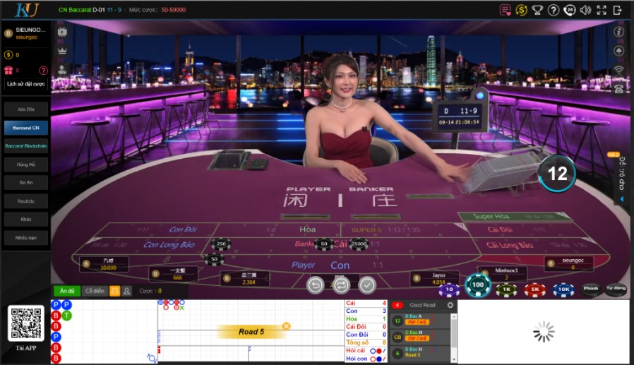 Sản phẩm chơi game của KU CASINO. Lobby