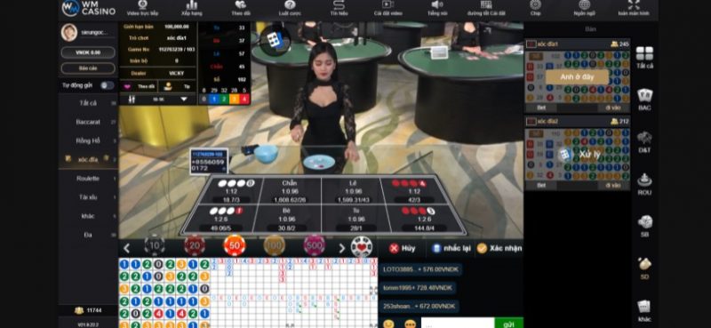 Xóc đĩa WMCasino sảnh sòng bạc WM
