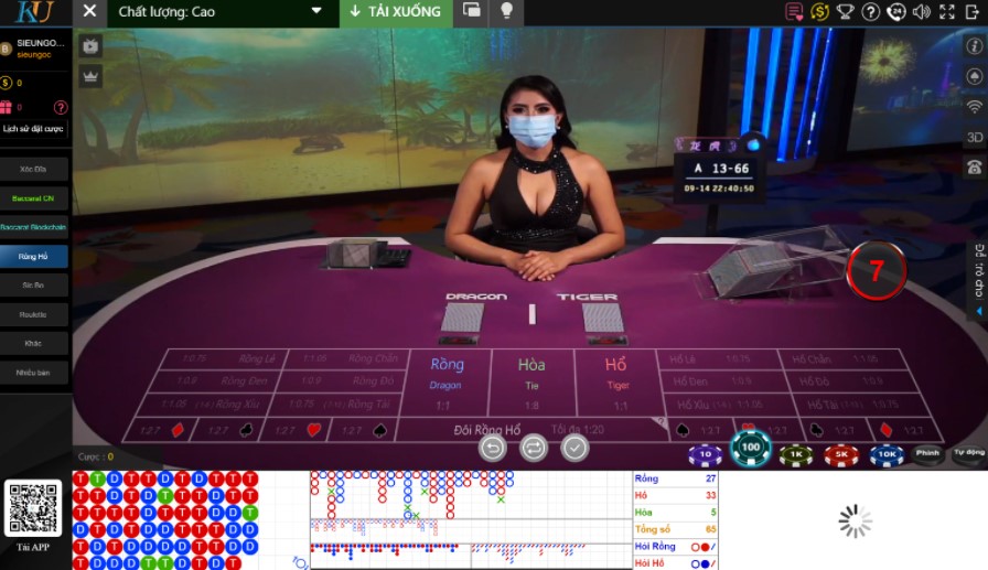 Dragon Tiger Solitaire là một trò chơi rất đơn giản để kiếm tiền trên KUBET