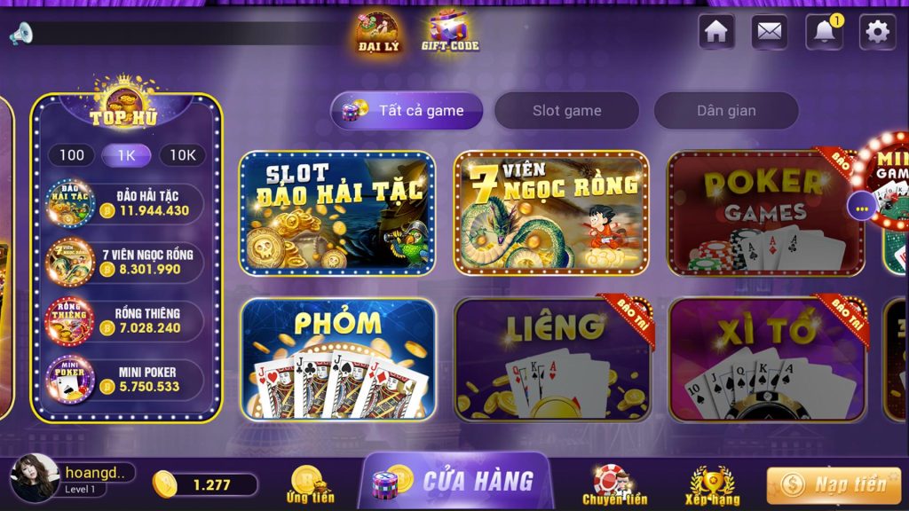 Top game bài đổi thưởng và cổng game hấp dẫn nên lựa chọn