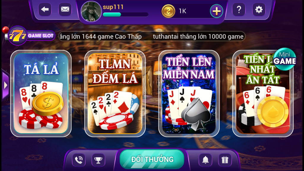 Top game bài đổi thưởng và cổng game hấp dẫn cần lựa chọn