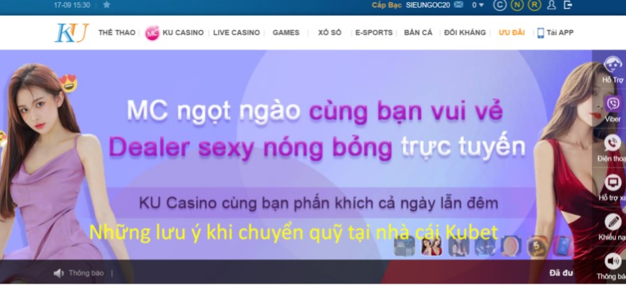 Những lưu ý khi chuyển tiền trong nhà cái KUBET