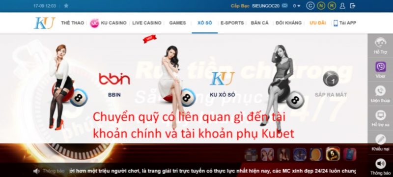 Mối quan hệ giữa tài khoản chính và tài khoản phụ của KUBET và chuyển tiền là gì?