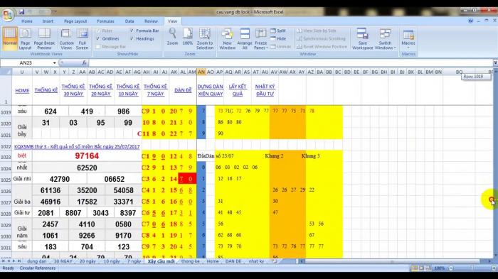 Hé lộ cách tính lô đề Excel bằng excel siêu chuẩn