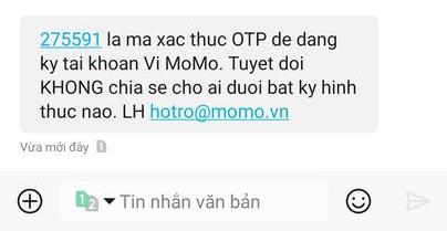 đăng ký ví momo 2