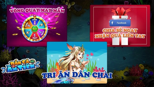 Bắn cá ăn tiên HD-Cám ơn ngư ông và nhận quà long đong