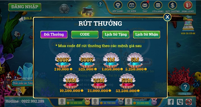 Bắn cá và ăn tiên HD cơ chế thưởng siêu tốc độ