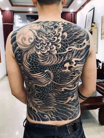 hình xăm lưng cho nam