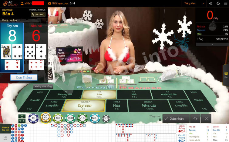Sòng bài I9bet84 Baccarat trực tuyến I9bet