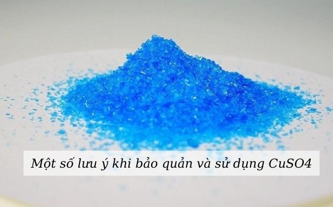 Một so sánh đẹp khi sử dụng và sử dụng Cuso4 