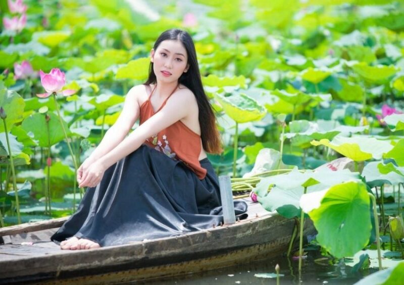 Tôi đang ở trên hoa sen
