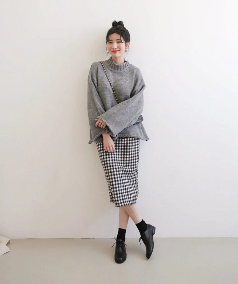 Áo len dài-Chan