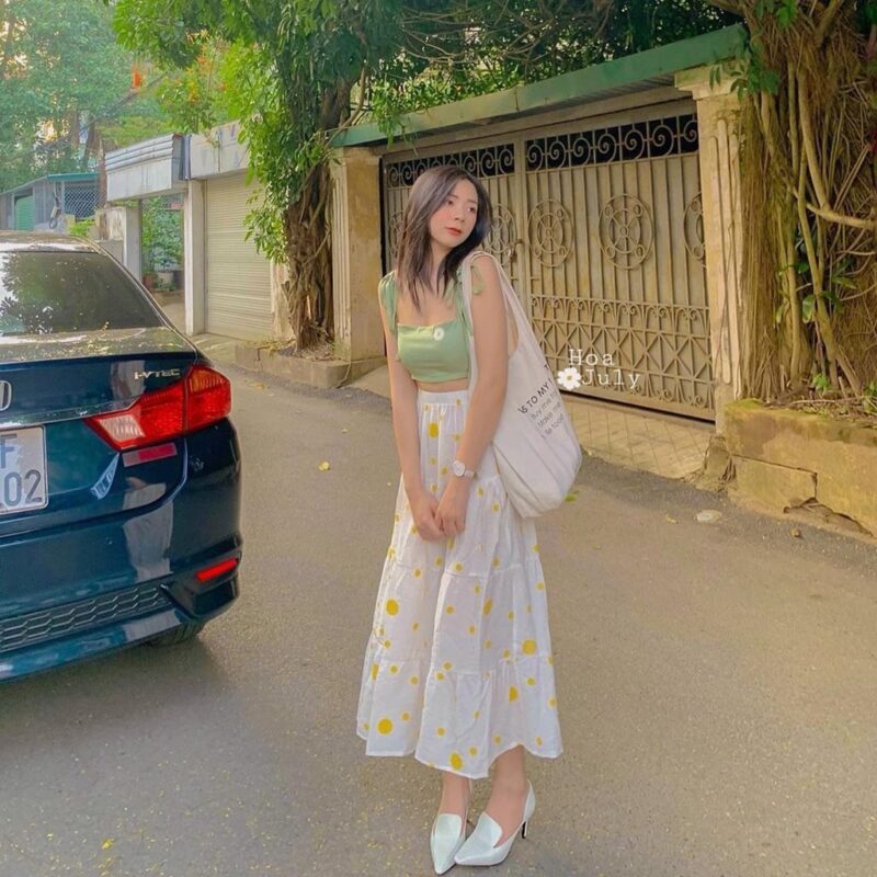 ao dài ngày crop top
