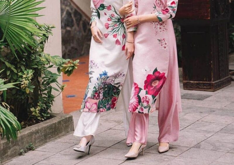 Mac Ao Dai Di Giay Got Bit Mui