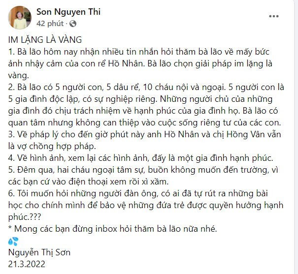 Ông chủ của gia đình Sun Jin là ai? Mẹ vợ của He Ren có quyền lực như thế nào? Anh cả nhà Sun Jin lên tiếng về chuyện tình cảm rạn nứt giữa con rể He Ren và ca sĩ Hyun Hao?